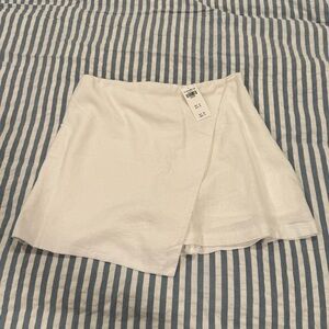 Abercrombie linen wrap skort
